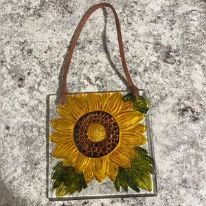 Glass Sunflower Suncatcher